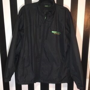 Tropicana Casino Atlantic City Retro 90s Y2K Rain Coat Windbreaker Jacket Large